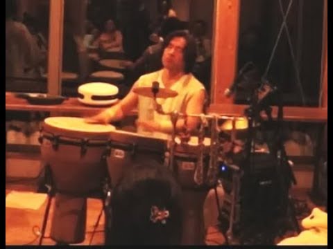 あやこ＆にゅー サウンドヒーリングライブ in Cafe ぷらな №９　Vortex healing djembe sound