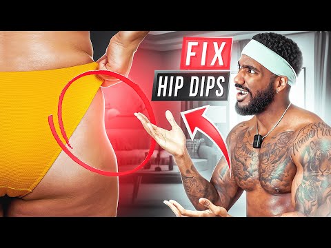 FIX HIP DIPS in 14 Days | Side Booty Exercises | 10 Min At Home Hourglass Challenge!