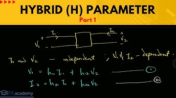 Introduction to (Hybrid) H Parameter of Two Port Networks Part 1. Hybrid Parameters Formula