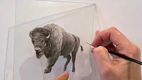 Taurus - Reverse Glass Painting