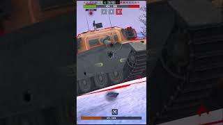 СТАТИСТ на АЛЬФАЧЕ, которого КАЧАЮТ вытащил НЕРЕАЛЬНЫЙ СЛИВ 2 vs 5 #blitz #tanksblitz #shorts