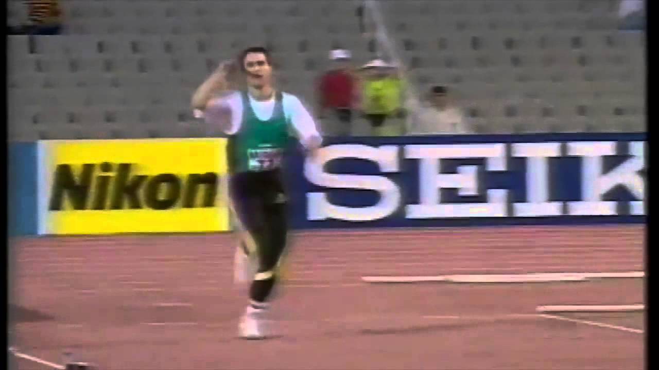 Men's javelin Grand Prix Final 1991 YouTube