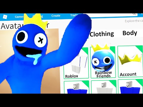 Making *BLUE* RAINBOW FRIENDS A ROBLOX ACCOUNT!? (EXPENSIVE!) 