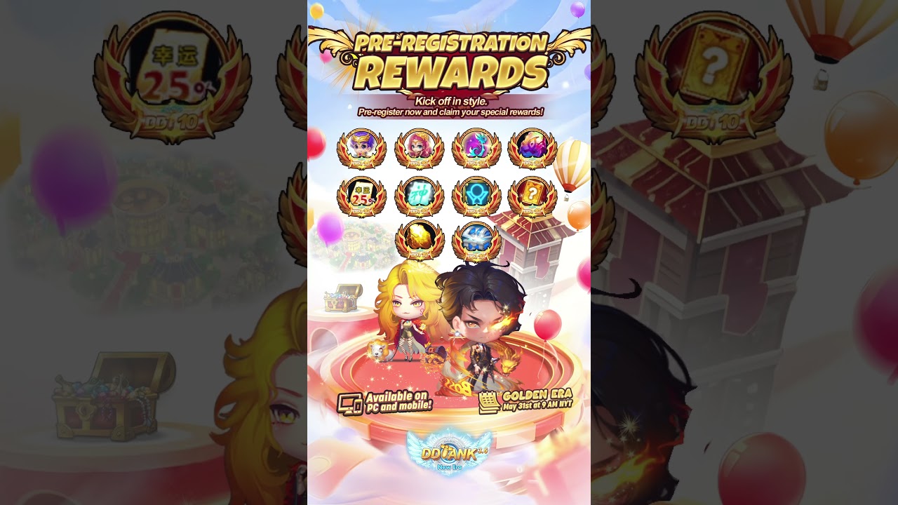 DDTank New Era Launches May 31 – Pre-Register Now for Exclusive Rewards!