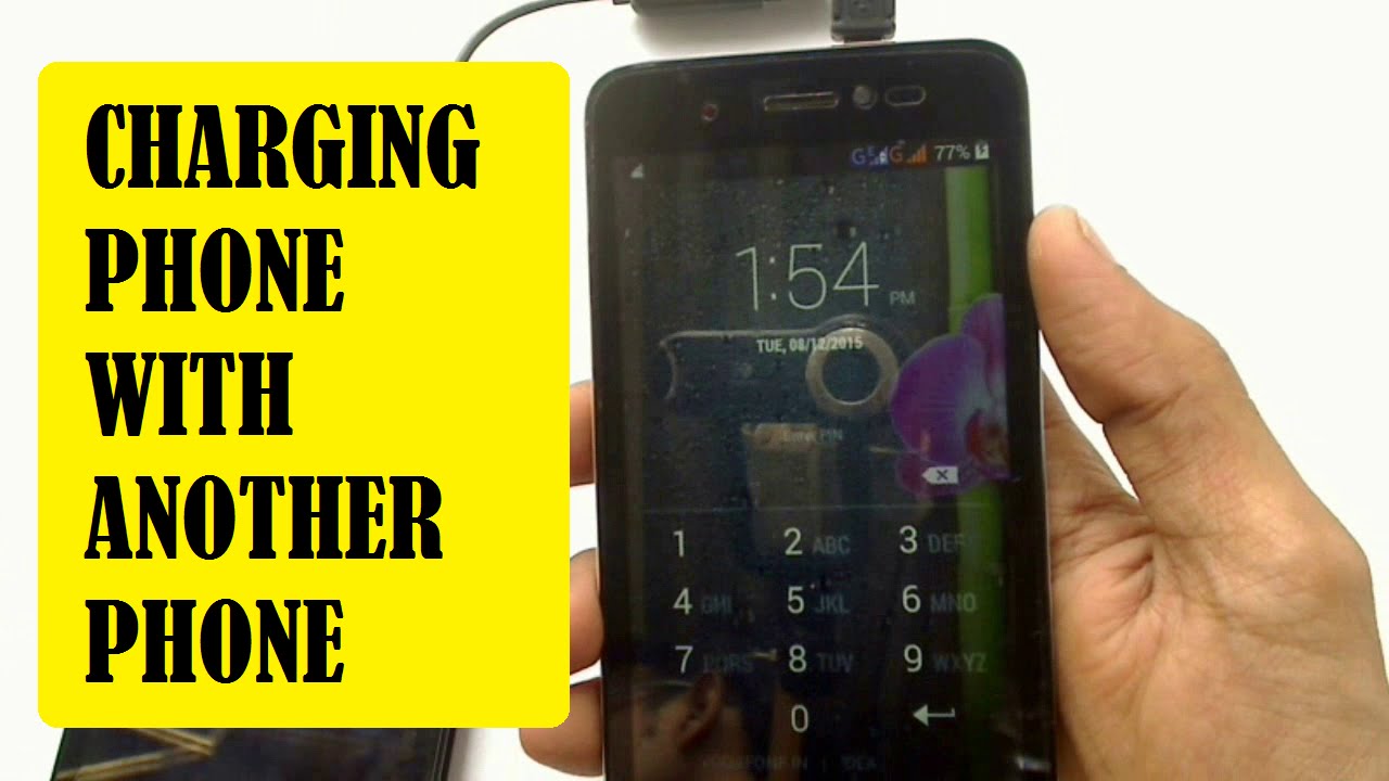 Charging a phone with another phone YouTube