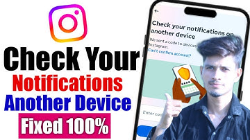 How to fix Check your notifications on another device Instagram problem | Instagram login problem