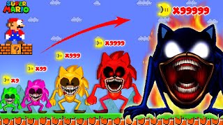 Evolution Of Shin Sonic Into The Strongest God With 99999 Moons Super Mario Bros
