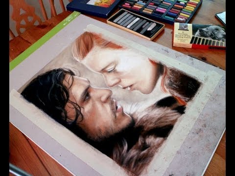 Jon Snow & Ygritte Pastel Speed Drawing