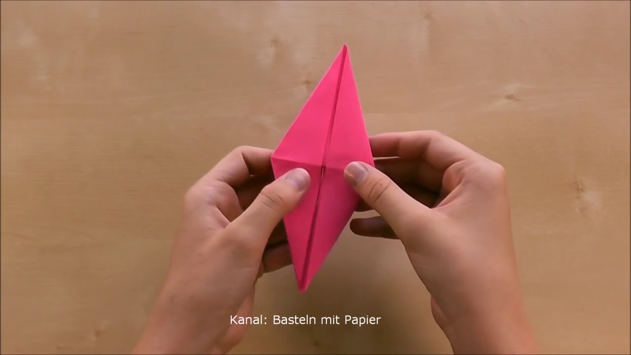 Origami Kranich Falten Vogel Basteln Mit Kindern Bastelideen