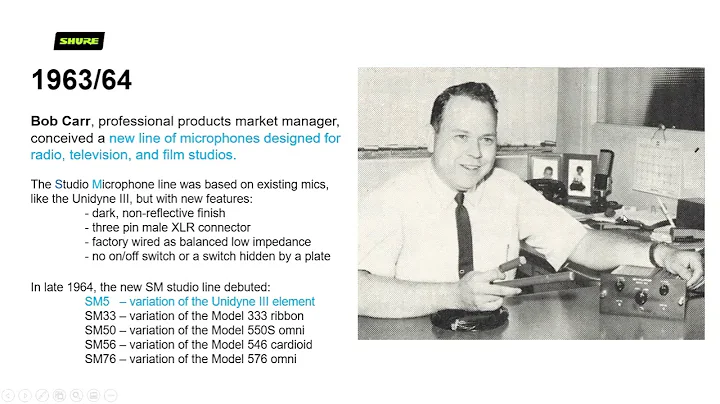 History of the SM7 and SM5 with Shure Historian, Michael Pettersen