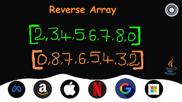 🚀How to reverse an array in Java | #java #programming #dsa #javatutorial #dsainjava #interview 🤓