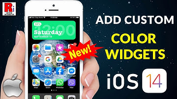 How to Add Custom Color Widgets on iOS 14 (New Update)