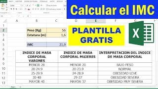 Como sacar el IMC en Excel 😄👉 calculadora para DESCARGAR GRATIS screenshot 4