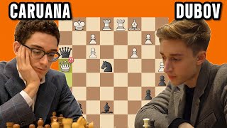 Incredible Blunder !! | Fabiano Caruana vs. Daniil Dubov, 2023