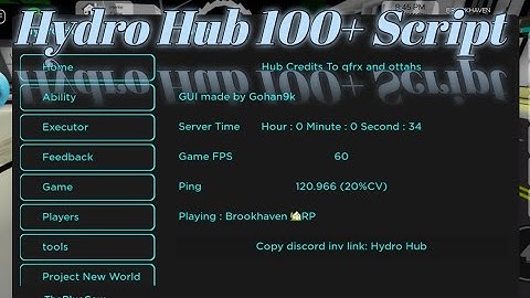 Hydro Hub 100+ Script | Hydrogen - Fluxus - Delta - Arceus x - Codex Executor