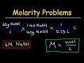 Molarity Practice Problems