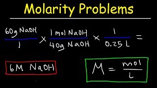 Molarity Practice Problems