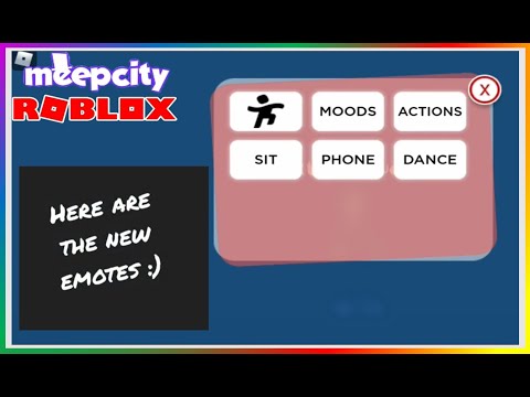 A Look At The Latest New Meep City Update Emotes Moods Phone Actions 0 0 Roblox Youtube - update emotes city roblox