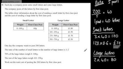 q11 Edexcel 1MA0 Higher November 2013  paper 1 Non Calculator GCSE maths