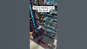 Server room cleanup. Have you cleaned the server before? #network #serverroom #datacenter