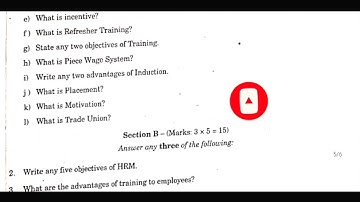 Human Resource Management | Question Paper | April 2022 | #education #2ndpuc