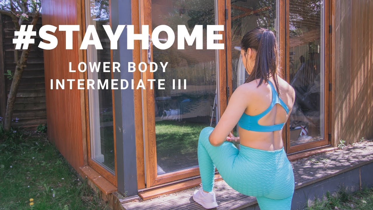 AT HOME LOWER BODY INTERMEDIATE WORKOUT III | #STAYHOME (Step workout, stairs workout, home workout)