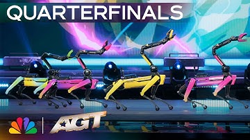 Boston Dynamics Revives Robot Dogs For A Must-See "Good Vibrations" Dance-Off! | AGT 2025