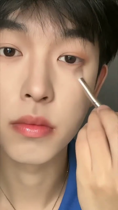 Asian boy makeup | male makeup routine #douyin