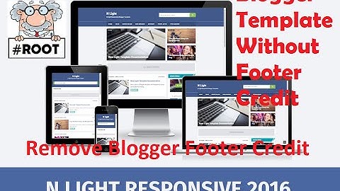 [Blogger Template Without Footer Credit] N Light Responsive and SEO Friendly Full