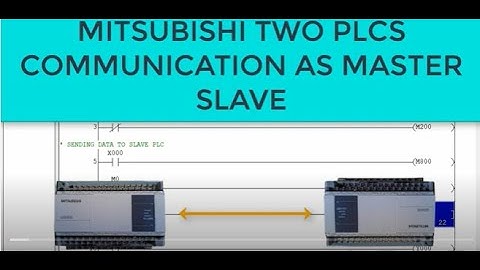 MITSUBISHI FX SERIES TWO PLC COMMUNICATION WITH EACHOTHER AS MASTER SLAVE