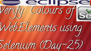 How to verify colours of web Elements using Selenium