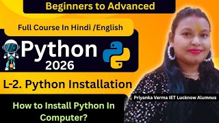 How to install Python 3.14.3 on windows 11 Computer - Laptop? | Python Full Course 2026 #python❤️