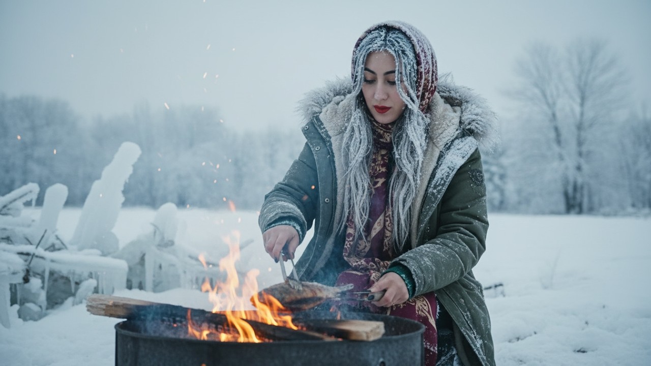 Cooking at −45°C | Bamyan, منفی ۴۵ درجه در بامیان؛ آشپزی در سردترین روز زندگی ما