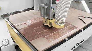 Atlas Series CNC Router Machine Cutting Copper Infused Acrylic