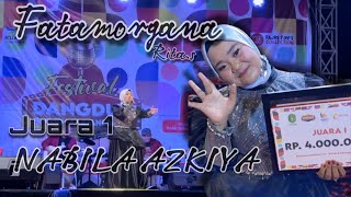 NABILA AZKIYA TOP 1 , FESTIVAL SE-KUKAR 2022 ( Fatamorgana , Rita.s )