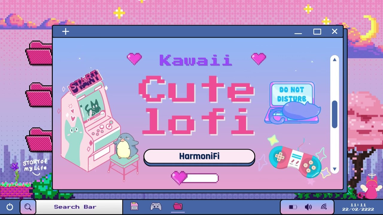 Cute lofi music 1 hour, kawaii beat, gaming girl, playlist for boost energy