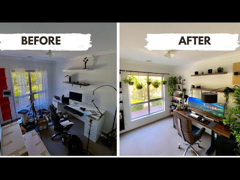 DIY home office transformation | GROVEMADE | IKEA | (2022 WORK FROM HOME  SETUP) #makeover#diy