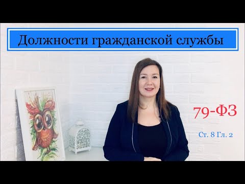Должности гражданской службы | 8 Статья 2 Глава 79-ФЗ О государственной гражданской  службе РФ