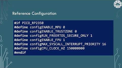 Configuring FreeRTOS Kernel on the Pico 2 or RP2350