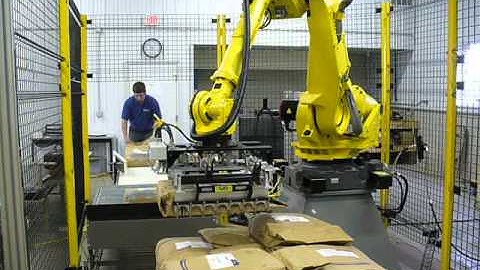 Fanuc Bag Palletizing Robot | Front View