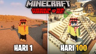 100 Hari di Minecraft Hardcore Tapi Desert Only