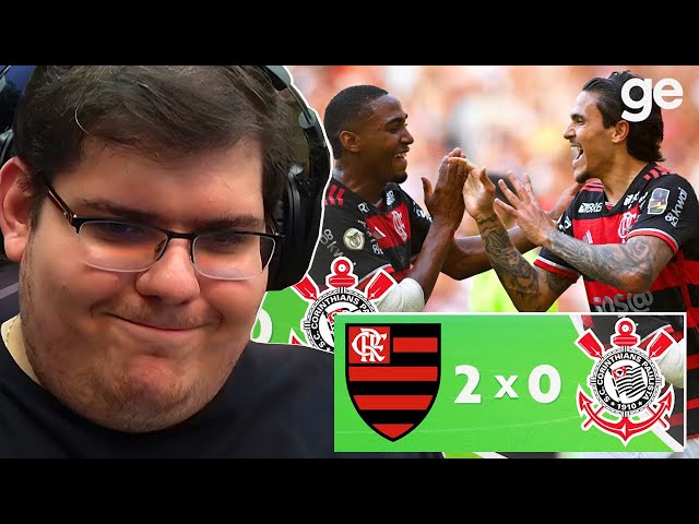 CASIMIRO REAGE A FLAMENGO 2X0 CORINTHIANS | MELHORES MOMENTOS #casimiro class=