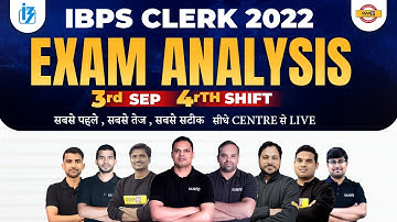 IBPS CLERK 2022 EXAM ANALYSIS | PAPER SOLUTION/ANSWER KEY | IBPS CLERK  3rd SEP. 4th SHIFT | BANKPUR
