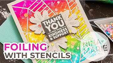 Foiling with Stencils Featuring ThermoWeb