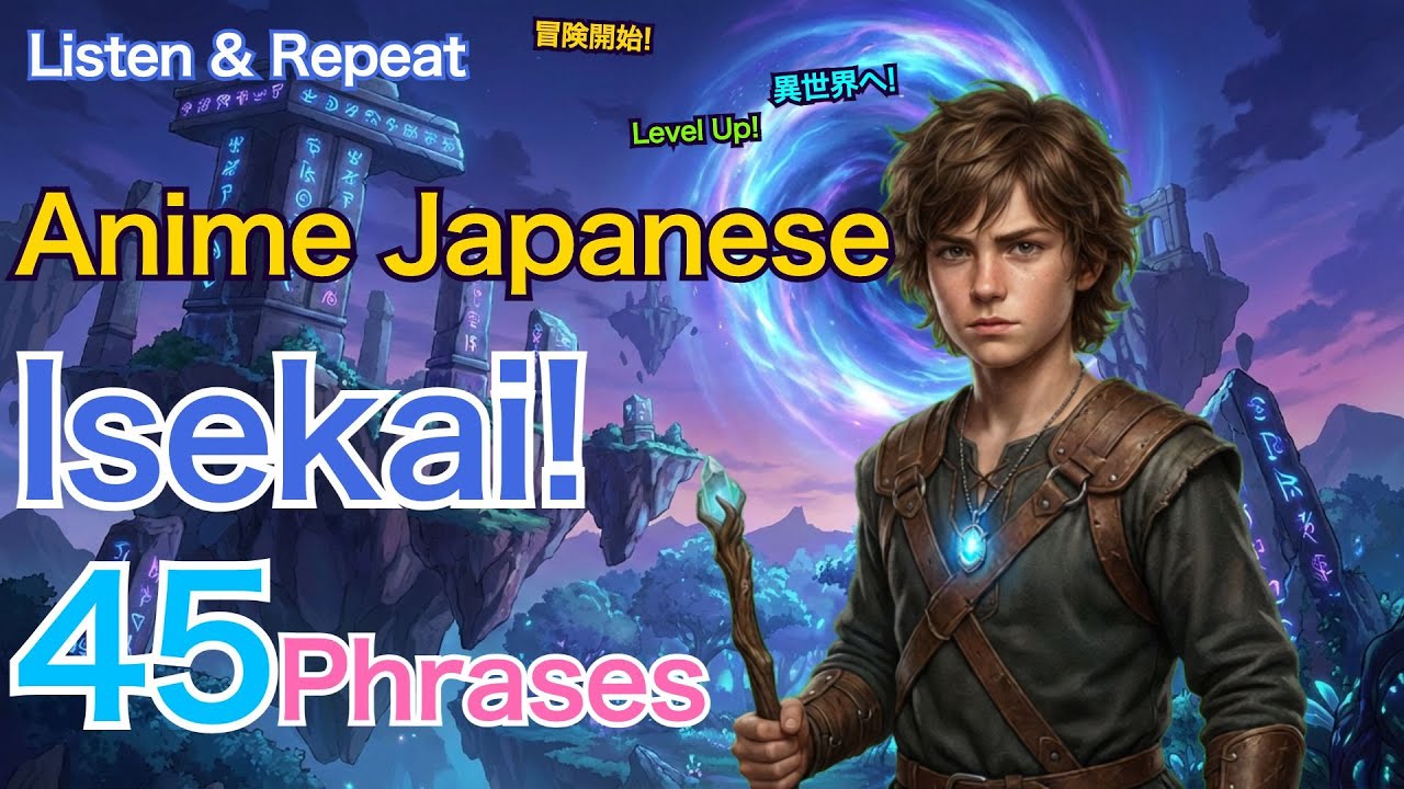 [Listen & Repeat] Anime Fantasy & Isekai Japanese Phrases 45 | Magic, Quests & Adventure