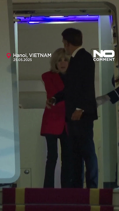 Video shows Emmanuel Macron getting pushed in the face by his wife