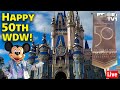 🔴Live: Happy 50th Birthday Walt Disney World!  All Day 50th Anniversary Live Stream!!