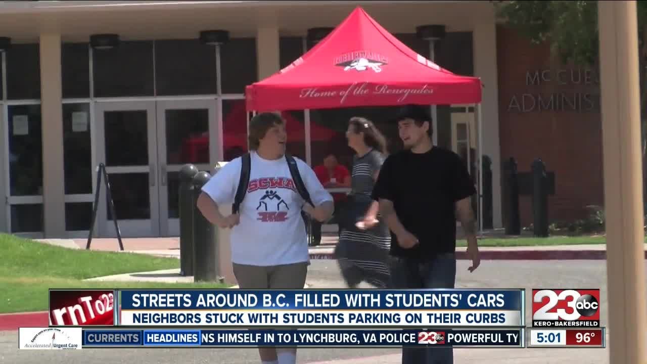 Parking issues in neighborhoods near Bakersfield College YouTube