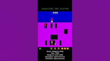 Gangster Alley - 1982 - Atari 2600 ( Atari VCS ) ( Shorts ) #games #atari #atari2600 #atarivcs #game
