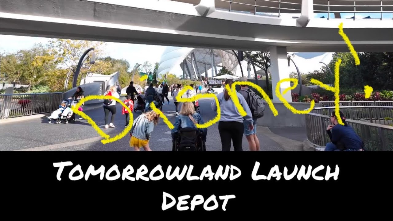 Walt Disney World Magic Kingdom Tomorrowland Launch Depot Walkthrough..Enjoy!